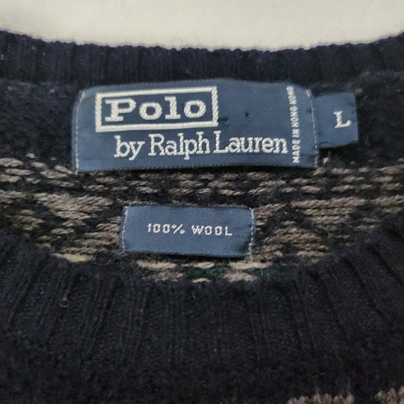 Polo by Ralph Lauren Mens 100% Wool Pullover Sweater - Picture 5 of 9